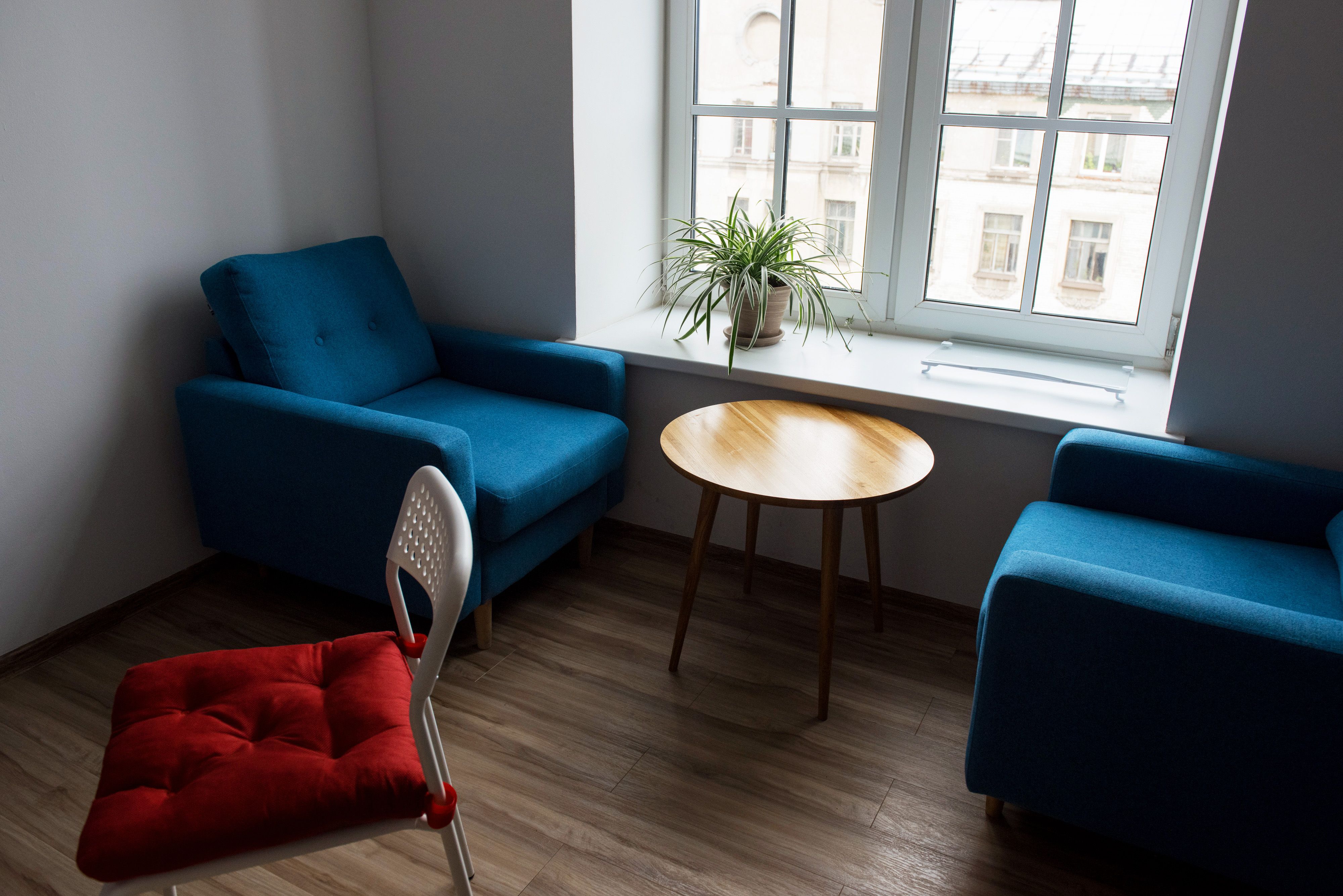 Fauteuil de consultation et espace d'écoute